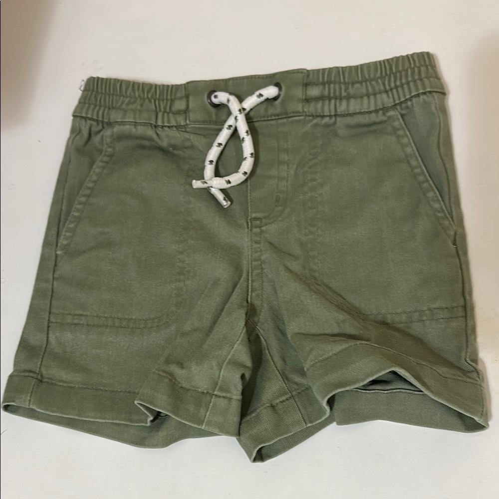 3/20$ Janie and Jack Green Elastic Waist Shorts with Drawstring